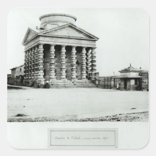 The Barriere de l'Etoile, Parijs, 1858-78 Vierkante Sticker (Voorkant)