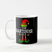 The Bartender Elf Christmas Family Matching Pajama Koffiemok (Links)