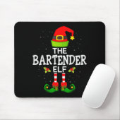 The Bartender Elf Christmas Family Matching Pajama Muismat (Met muis)