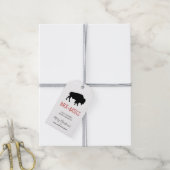 The Basics Black Buffalo Black & White Geruit ID60 Cadeaulabel (Met Touw)