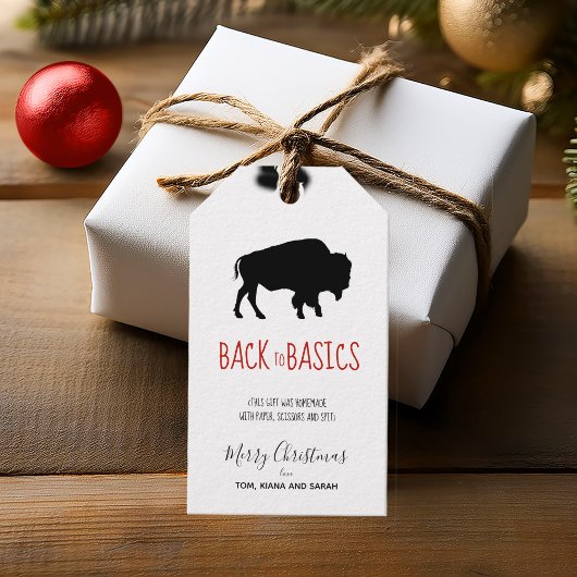 The Basics Black Buffalo Black & White Geruit ID60 Cadeaulabel