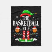 The Basketball Elf Bball Xmas Basketball Christmas Fleece Deken (Voorkant)