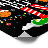 The Basketball Elf Bball Xmas Basketball Christmas Poster (Hoek)