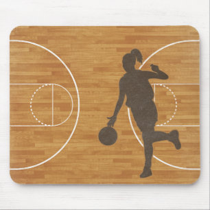 The Basketball Girl Court Mousepad Muismat