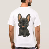 The Bat-Eared Philosopher: Classic French Bulldog T-shirt (Achterkant)