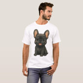 The Bat-Eared Philosopher: Classic French Bulldog T-shirt (Voorkant volledig)
