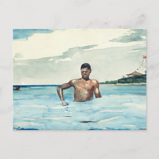 The Bather, 1899 Briefkaart (Voorkant)