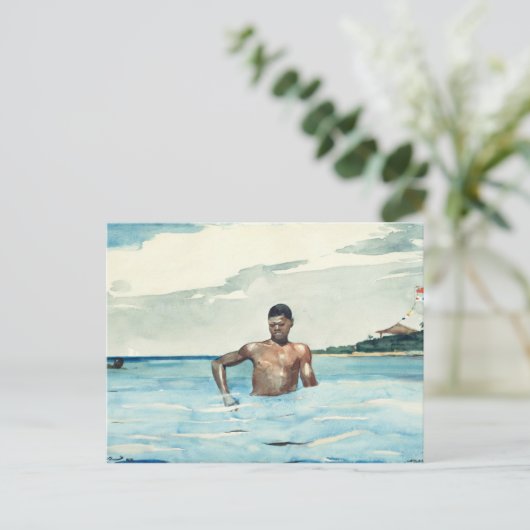 The Bather, 1899 Briefkaart (Staand voorkant)