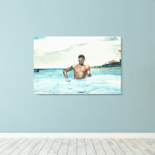 The Bather, 1899 Canvas Afdruk (Insitu (Houten vloer))