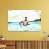 The Bather, 1899 Canvas Afdruk (Insitu (Woonkamer))