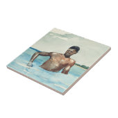 The Bather, 1899 Tegeltje (Zijkant)