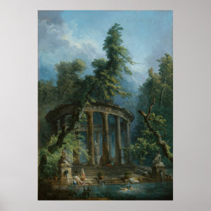 The Bathing Pool - Hubert Robert Poster