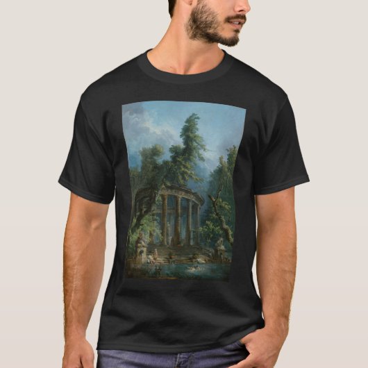 The Bathing Pool - Hubert Robert T-shirt (Voorkant)