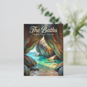 The Baths Britse Maagdeneilanden Briefkaart (Staand voorkant)