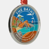 The Baths Britse Maagdeneilanden Metalen Ornament (Rechts)