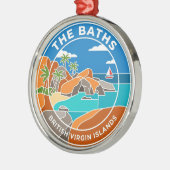 The Baths Britse Maagdeneilanden Metalen Ornament (Links)