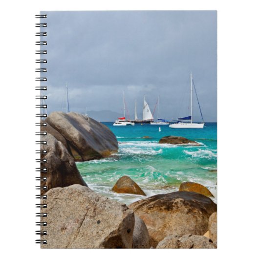 The Baths, Virgin Gorda, Britse Maagdeneilanden Notitieboek (Voorkant)