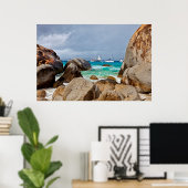 The Baths, Virgin Gorda, Britse Maagdeneilanden Poster (Thuiskantoor)