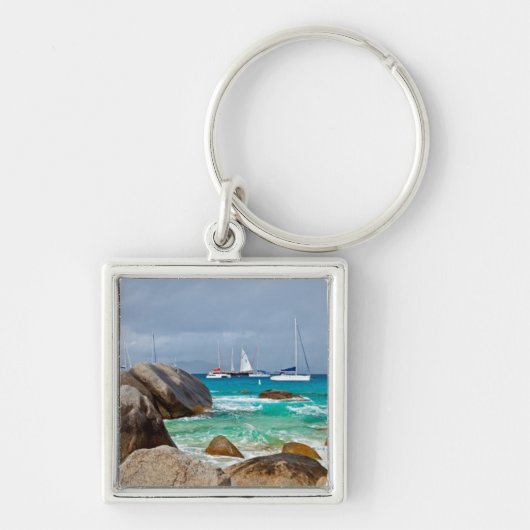 The Baths, Virgin Gorda, Britse Maagdeneilanden Sleutelhanger (Voorkant)