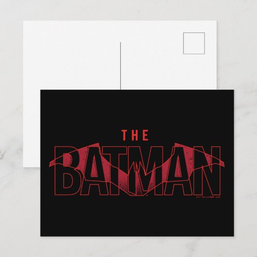 The Batman Bat Overlaid Logo Briefkaart (Voorkant / Achterkant)