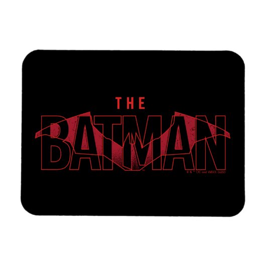 The Batman Bat Overlaid Logo Magneet (Horizontaal)