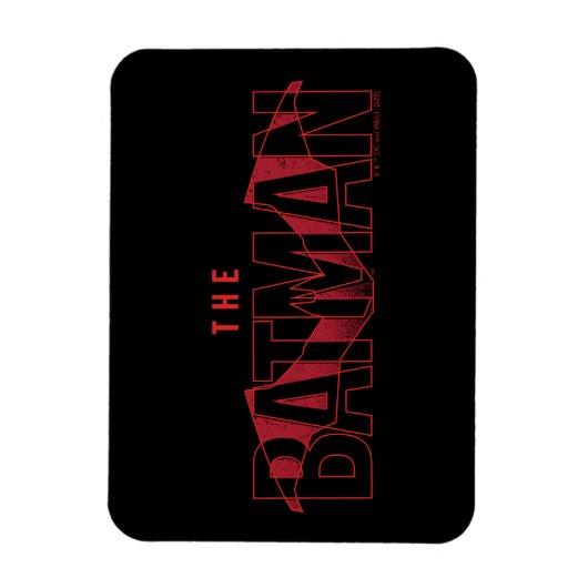 The Batman Bat Overlaid Logo Magneet (Verticaal)