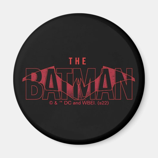 The Batman Bat Overlaid Logo Magneet (Voorkant)
