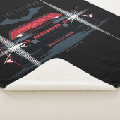 The Batman Batmobile - I Am The Shadows Sherpa Deken (3/4)