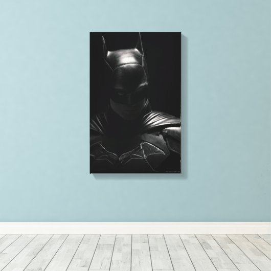 The Batman in Shadow Canvas Afdruk (Insitu (Houten vloer))