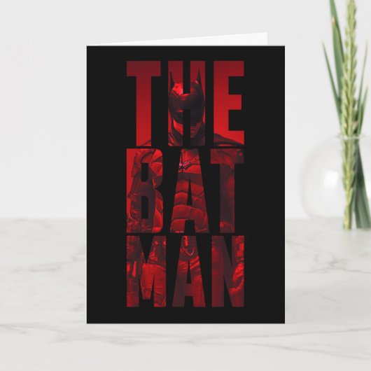The Batman Typography Cutout Kaart (Voorkant)