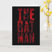 The Batman Typography Cutout Kaart (Gele Bloem)