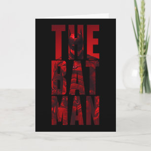 The Batman Typography Cutout Kaart