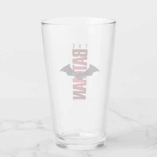 The Batman Vertical Logo Glas (Achterkant)