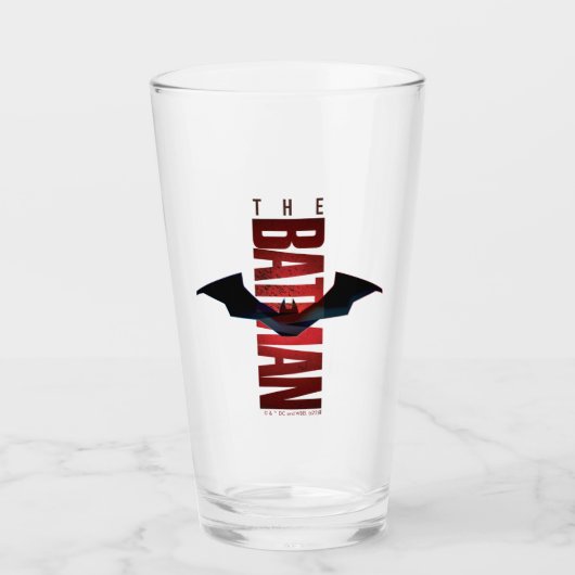 The Batman Vertical Logo Glas (Voorkant)