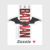 The Batman Vertical Logo Sticker (Vel)
