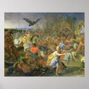 The Battle of Arbela (of Gaugamela) 331 BC, c.1673 Poster
