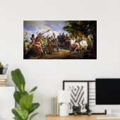 The Battle of Bouvines, 27 juli 1214, 1827 Poster (Thuiskantoor)