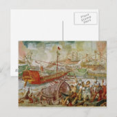 The Battle of Lepanto, 1571 oktober, 1600 Briefkaart (Voorkant / Achterkant)