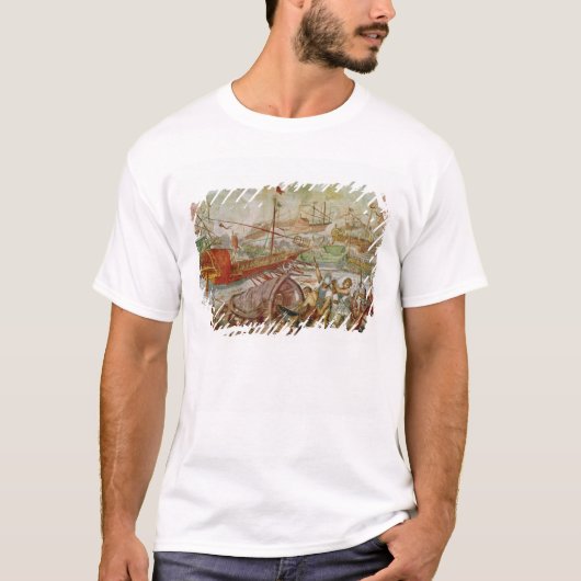 The Battle of Lepanto, 1571 oktober, 1600 T-shirt (Voorkant)