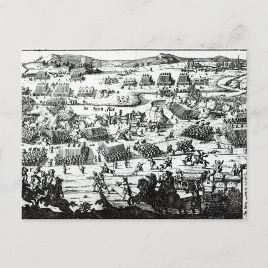 The Battle of the Boyne, c.1690 Briefkaart (Voorkant)