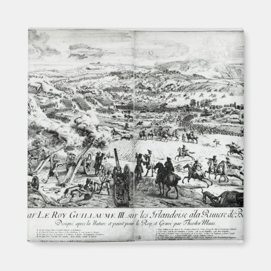 The Battle of the Boyne, c.1690 Magneet (Voorkant)