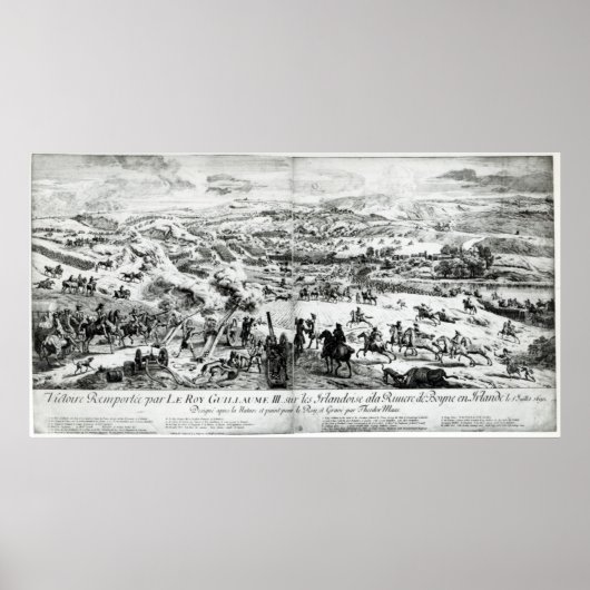 The Battle of the Boyne, c.1690 Poster (Voorkant)