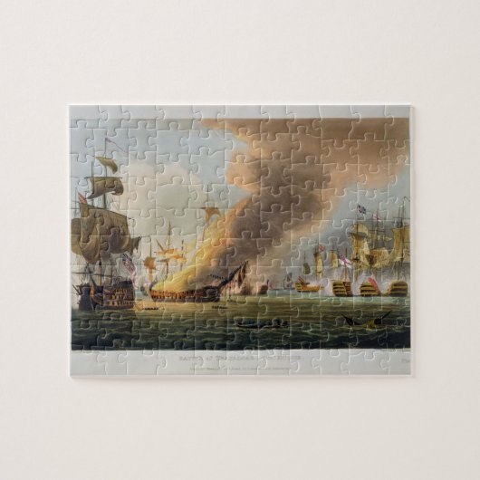 The Battle of Trafalgar, 21 oktober 1805, engrav Legpuzzel (Horizontaal)
