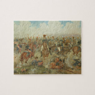 The Battle of Waterloo, 18 juni 1815 (w/c op pap) Legpuzzel