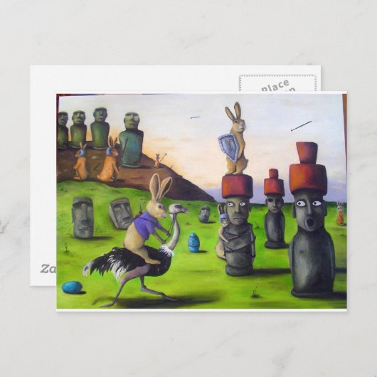 The_Battle_over_Easter_Island[1] Briefkaart (Voorkant / Achterkant)