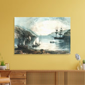 The Bay of Annapolis, c.1880 Canvas Afdruk (Insitu (Woonkamer))