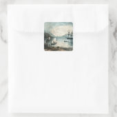 The Bay of Annapolis, c.1880 Vierkante Sticker (Tas)