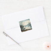 The Bay of Annapolis, c.1880 Vierkante Sticker (Envelop)