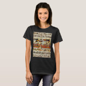 The Bayeux Tapestry Viking Ships T-shirt (Voorkant volledig)