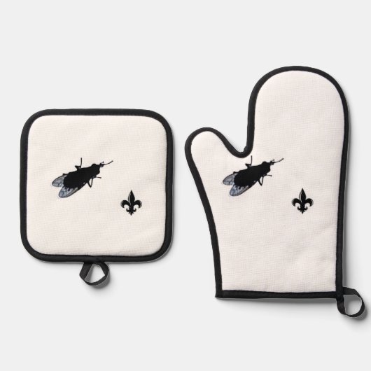 The Bayou Fly Ovenwant & Pannenlap Set (Voorkant)